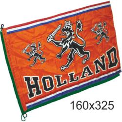 Mega grote vlag oranje Holland met leeuw | EK Voetbal 2020 2021 | Nederlands elftal vlag | Nederland supporter | Holland souvenir | 160 x 325 cm